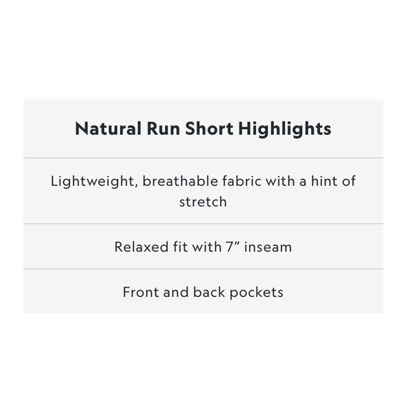 NWT Allbirds Natural Run Short - Picture 9 of 11